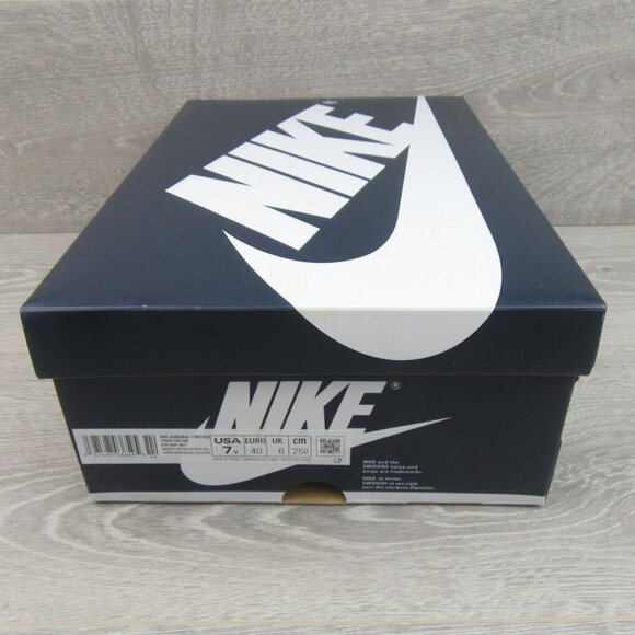 Air Jordan 1 Retro High OG "Midnight Navy" Sneakers GS Size 7Y NEW - Picture 13 of 14